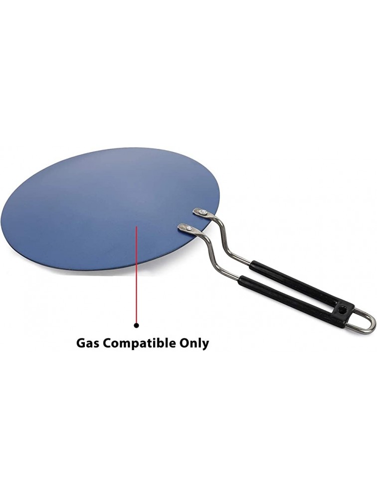 PG COUTURE Non Stick Tawa Roti Tawa Gas Stove Compatible Only 26cm Blue - BGH56PCM0