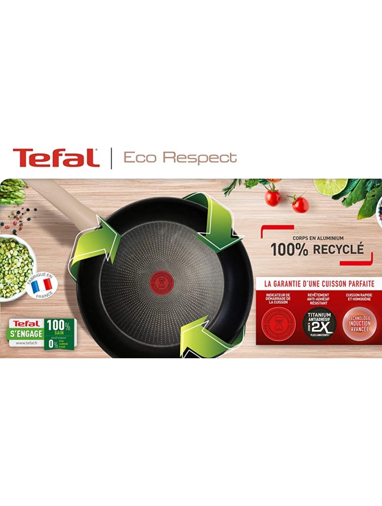 Tefal ECO-Respect Non-Stick Crepe Pan 25 cm Induction - B1MRJ1TSF