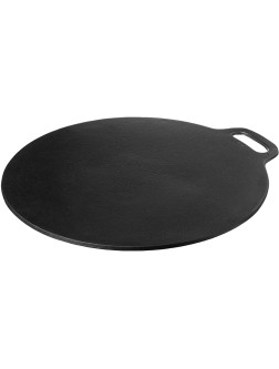 Victoria Cast Iron Pizza Crepe Pan 15 Inch Black & 8 Inch Cast Iron Tortilla Press. Tortilla Maker Flour Tortilla press Rotis Press Dough Press Pataconera Seasoned with Flaxeed Oil Black - - BQXESVHIY