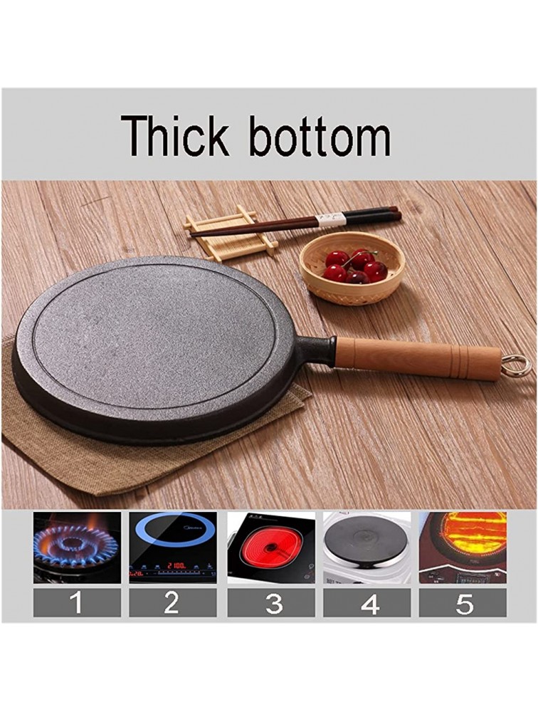 WUYIN 26cm Thickened Cast Iron Non-stick Frying Pan Layer-cake Cake Pancake Crepe Maker Flat Pan Griddle Breakfast Omelet Baking Pans Pan Color : A - BAIFI8E0R