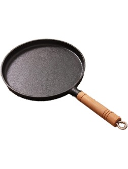 WUYIN 26cm Thickened Cast Iron Non-stick Frying Pan Layer-cake Cake Pancake Crepe Maker Flat Pan Griddle Breakfast Omelet Baking Pans Pan Color : A - BAIFI8E0R