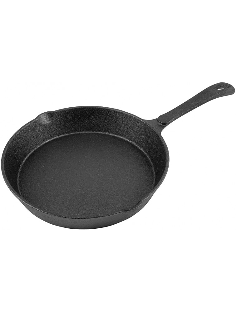 10 Inch Cast Iron Skillet Pan Small Frying Pan Pre-Seasoned for Non-Stick Like Surface Cookware Oven Broiler Grill Safe Kitchen Deep Fryer Restaurant Chef Quality - B36PU4EGA