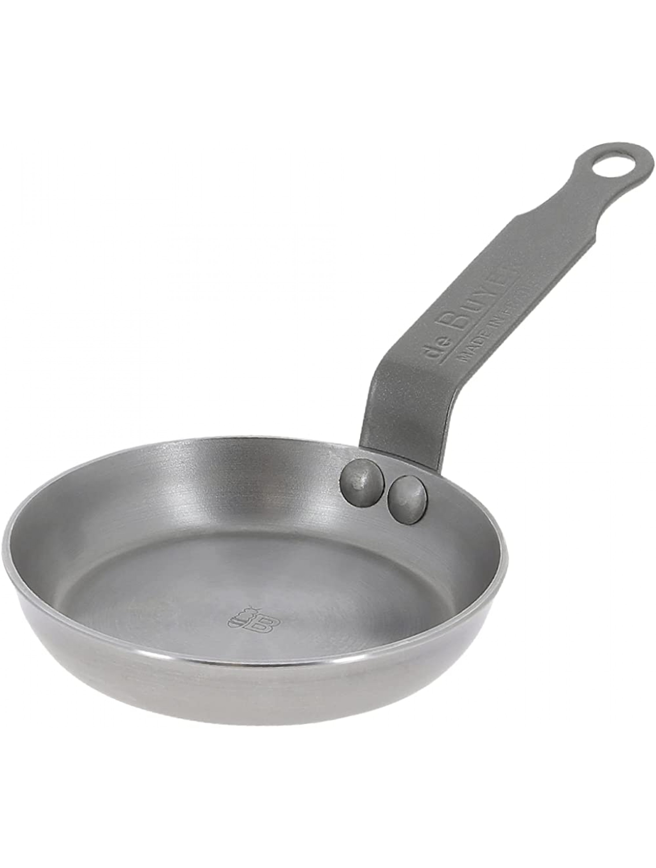 de Buyer Mineral B Egg Pan Nonstick Frying Pan Carbon and Stainless Steel Induction-ready 4.75 - B4PO95S90