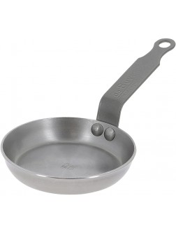 de Buyer Mineral B Egg Pan Nonstick Frying Pan Carbon and Stainless Steel Induction-ready 4.75" - B4PO95S90