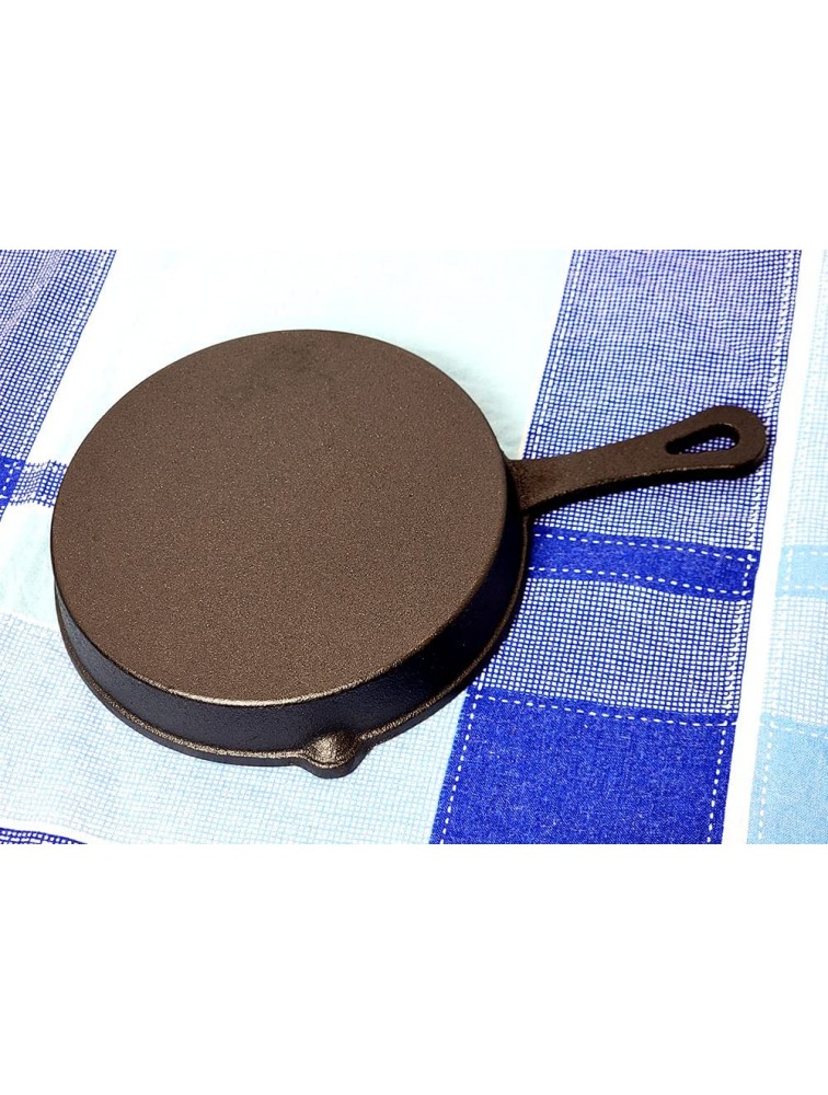 HAWOK Cast Iron DIA.5.3 inch Mini Skillet Mini Round Pan Black cast iron server…… - BUK5GHK26