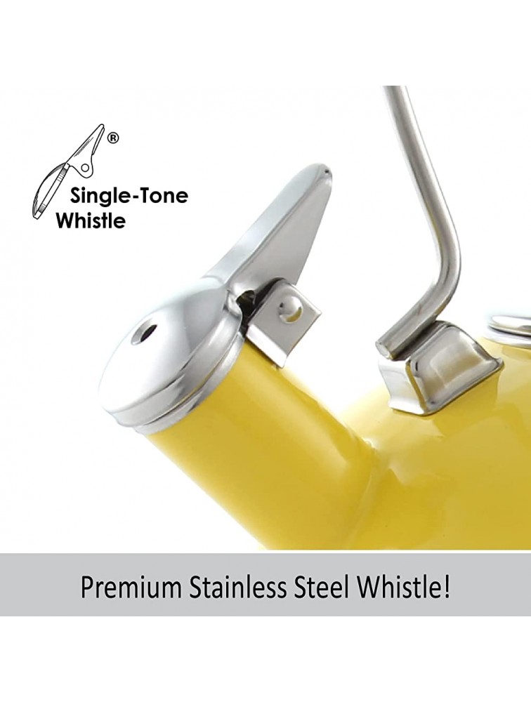 Chantal Zenith Enamel on Steel Whistling Teakettle 1.8 quart Yellow - BYGKP6BI8