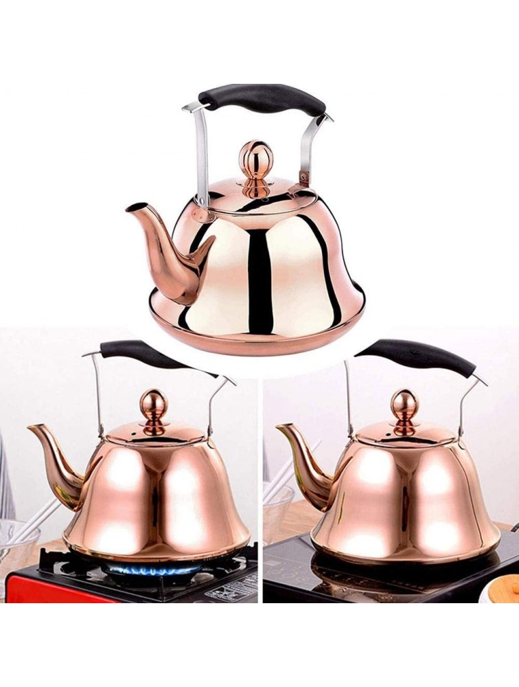 HYFDGV Whistling Tea Kettle Tea Kettle For Stove Top 2 Liter Induction Gas Stove Top Tea Pot Copper Teakettle Teapot Maker Water Boiling - BTJIYA8XX