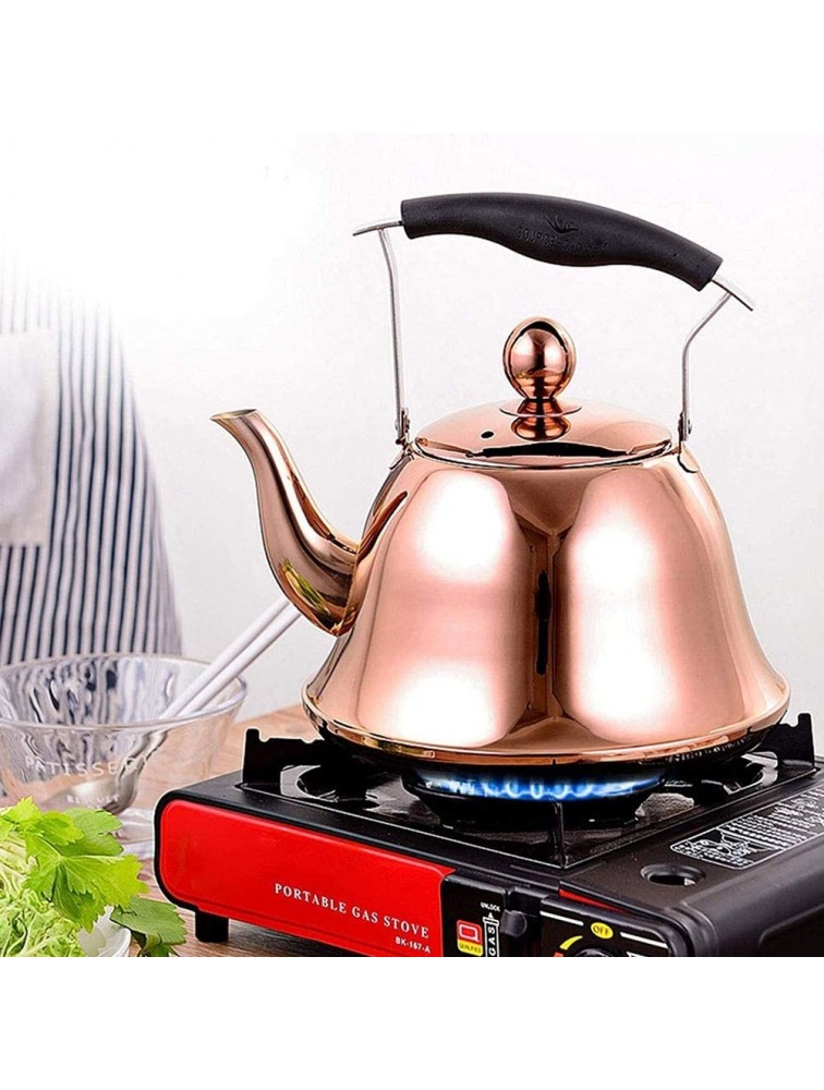 HYFDGV Whistling Tea Kettle Tea Kettle For Stove Top 2 Liter Induction Gas Stove Top Tea Pot Copper Teakettle Teapot Maker Water Boiling - B1RJRDUUQ