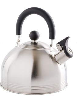 Mr. Coffee Carterton Stainless Steel Whistling Tea Kettle 1.5-Quart Mirror Polish - BEEB19FM9