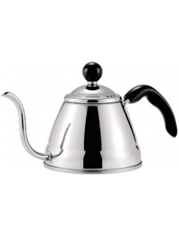 Takei Brand Japanese Fino Gooseneck Spout Pour Over Coffee and Tea Kettle Precision Flow Drip Pot Stainless Steel IH Induction Heating Stove Made in Japan 1 Liter 4-1 4 Cup 4-1 4 Cup - BUK4KNFF5
