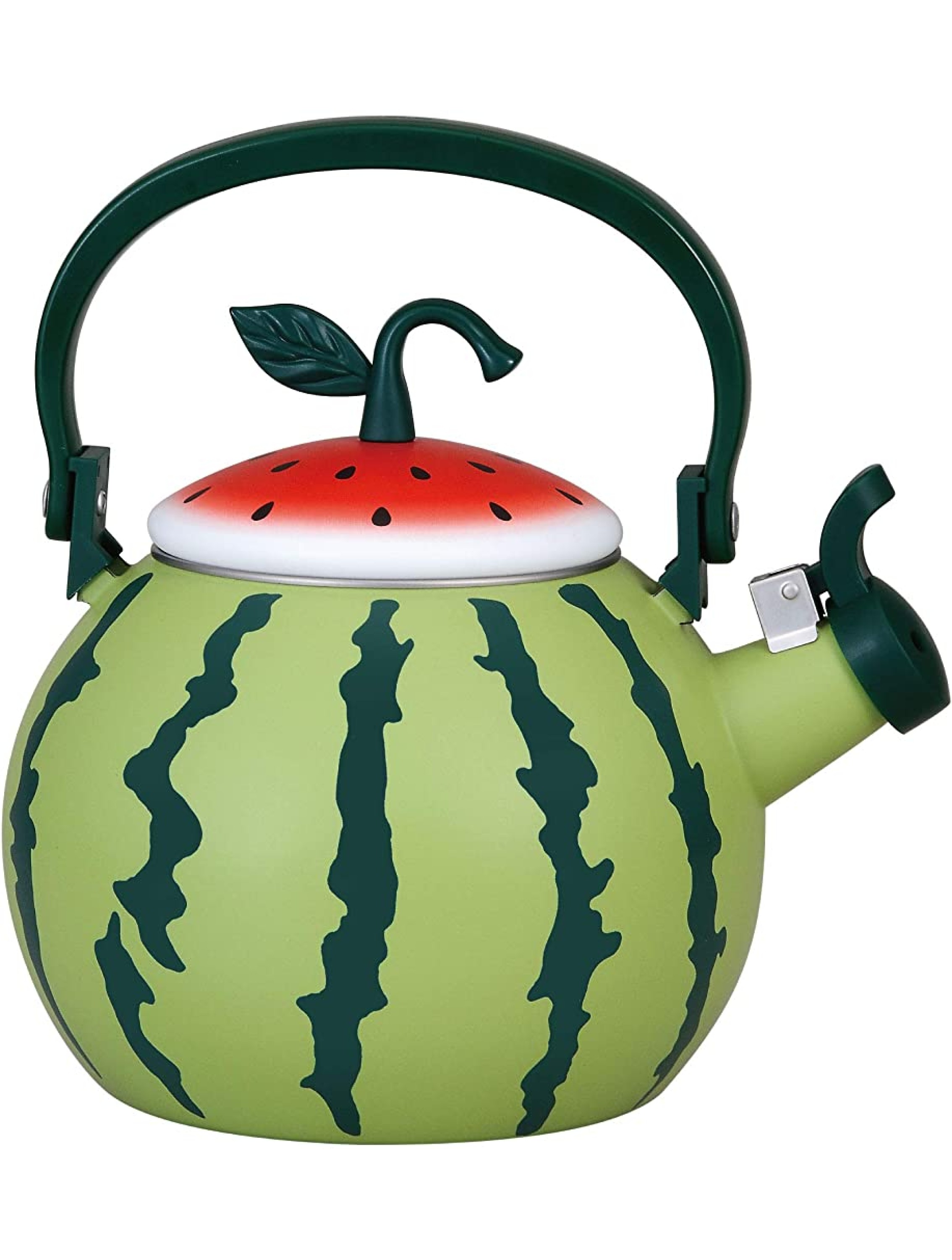 UPware 1.6 Quart Enamel-on-Steel Whistling Tea Kettle Watermelon - BN75FK09N