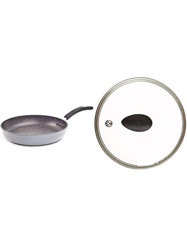 8" Stone Earth Frying Pan and Lid Set by Ozeri with 100% APEO & PFOA-Free Stone-Derived Non-Stick Coating from Germany - B37PW1NY1