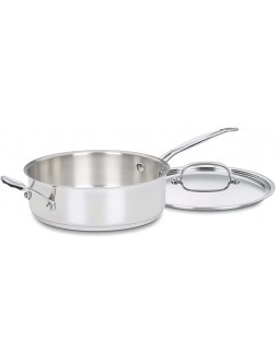 Cuisinart 733-24H Chef's Classic Stainless 3-1 2-Quart Saute Pan with Helper Handle & Cover - B50KE2XLE