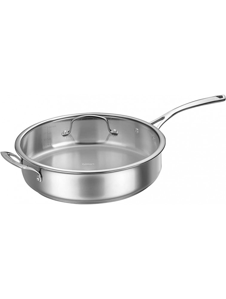 CUISINART 9533-30H Forever Stainless Collection Cover 5.5 Qt Saute Pan Stainless Steel - BNTJVLTR9