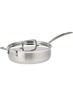 Cuisinart MultiClad Pro Stainless 3-1 2-Quart Saute with Helper and Cover - BW5LQB4OE