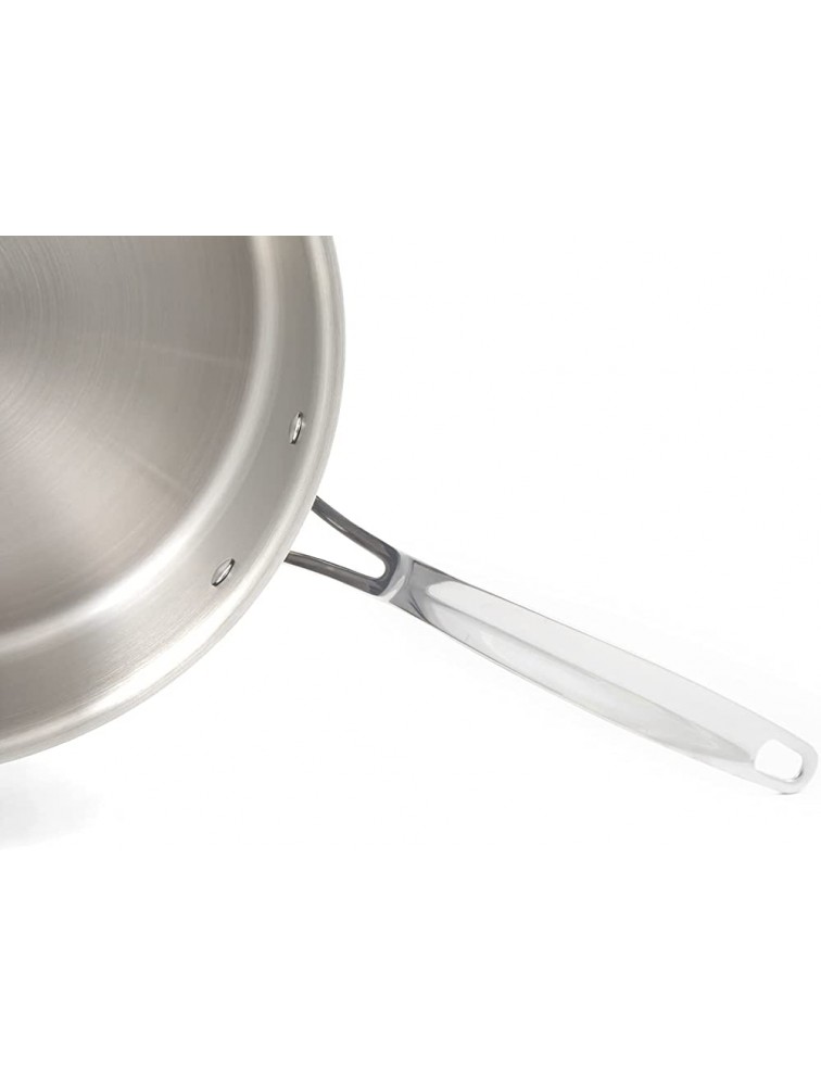 NUWAVE Commercial Quality 5-quart 18 10 Stainless Steel Sauté Pan with Vented Lid - BELVAVHCC
