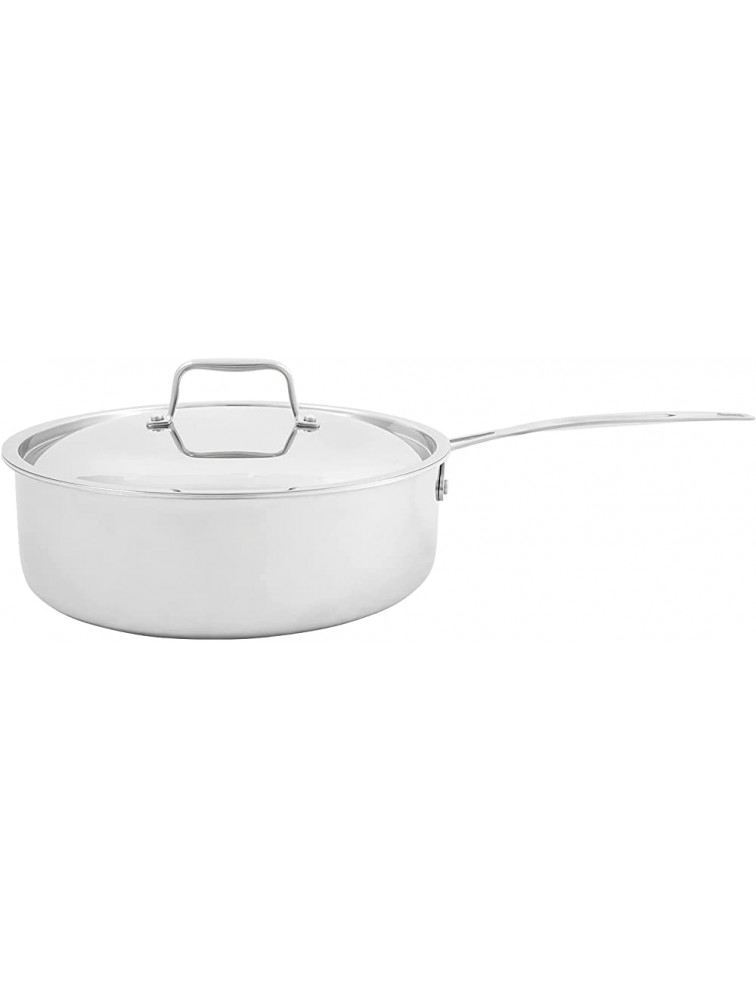 NUWAVE Commercial Quality 5-quart 18 10 Stainless Steel Sauté Pan with Vented Lid - BELVAVHCC