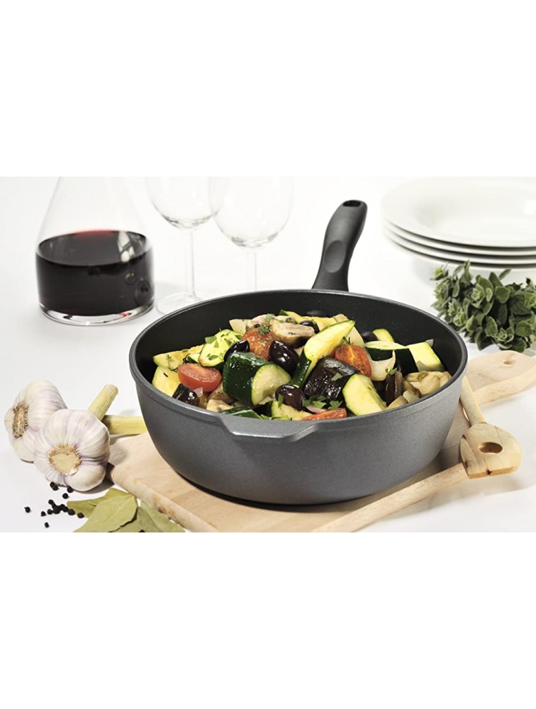 Swiss Diamond Nonstick Saute Pan with Lid Stainless Steel Handle 5.8 qt 12.5 - B2JSJH5L1