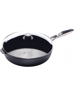 Swiss Diamond Nonstick Saute Pan with Lid Stainless Steel Handle 5.8 qt 12.5" - B2JSJH5L1