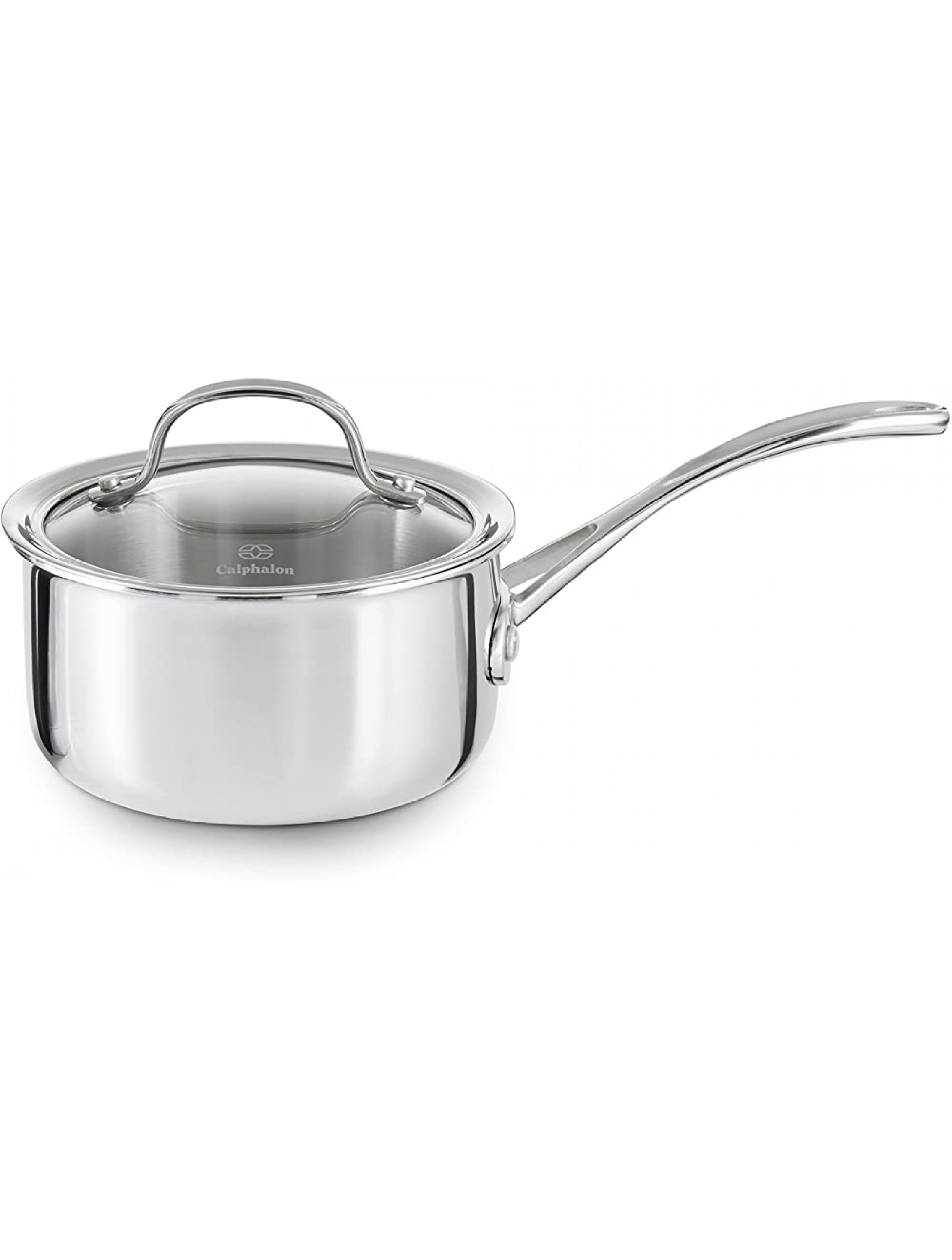 Calphalon Tri-Ply Stainless Steel 1-1 2-Quart Sauce Pan with Cover - BELK766MV