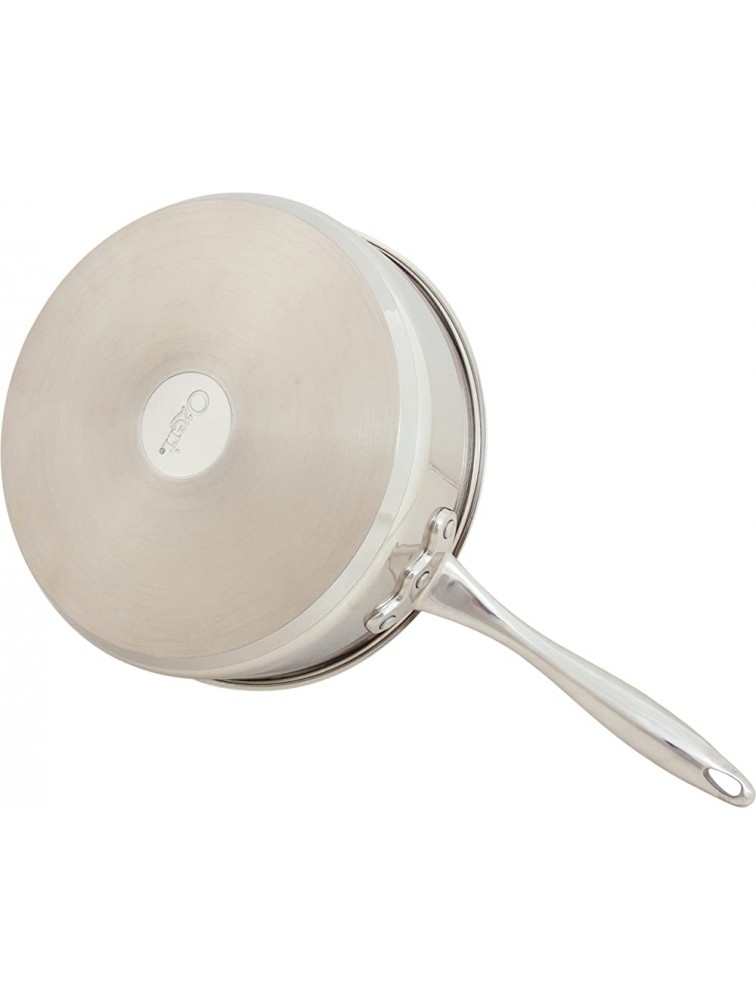 Ozeri Sauce Pan and Lid with a 100% PFOA and APEO-Free Non-Stick Coating developed in the USA 5 L 5.3 Quart Stainless Steel - B8C64CE7Y