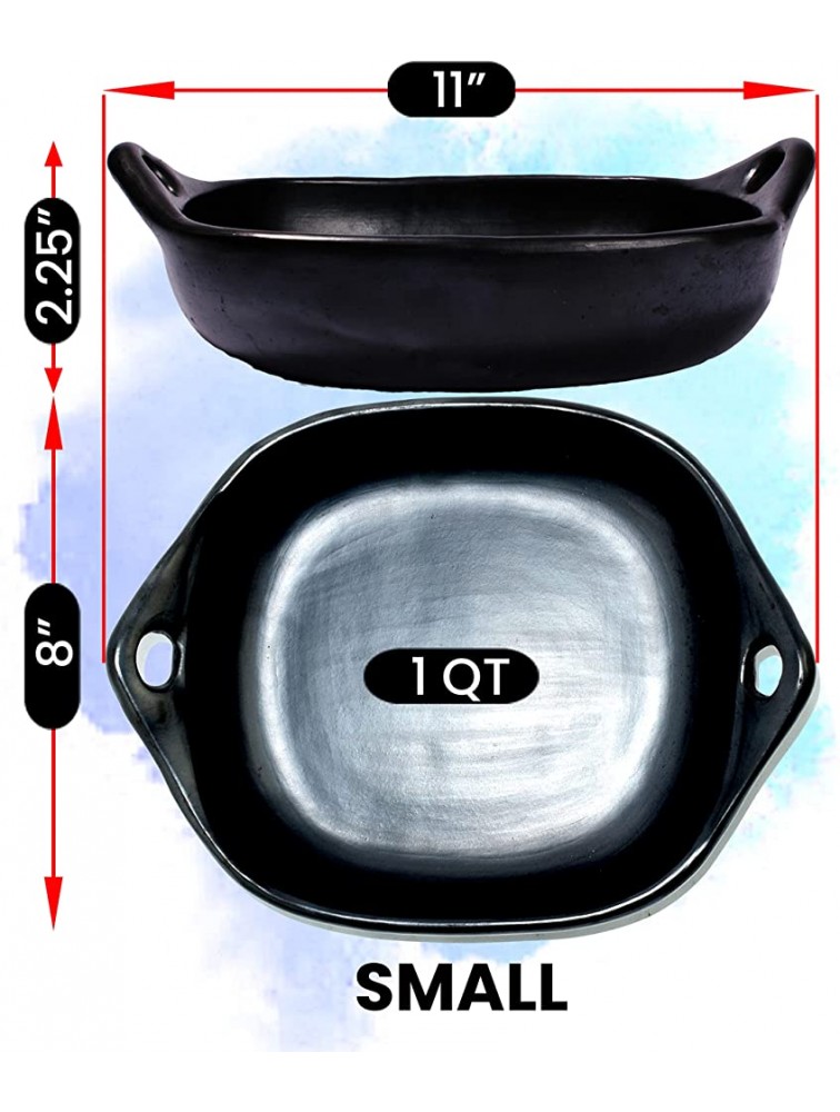 Ancient Cookware® Square Roasting Chamba Pan Small - BE2WH1ACP