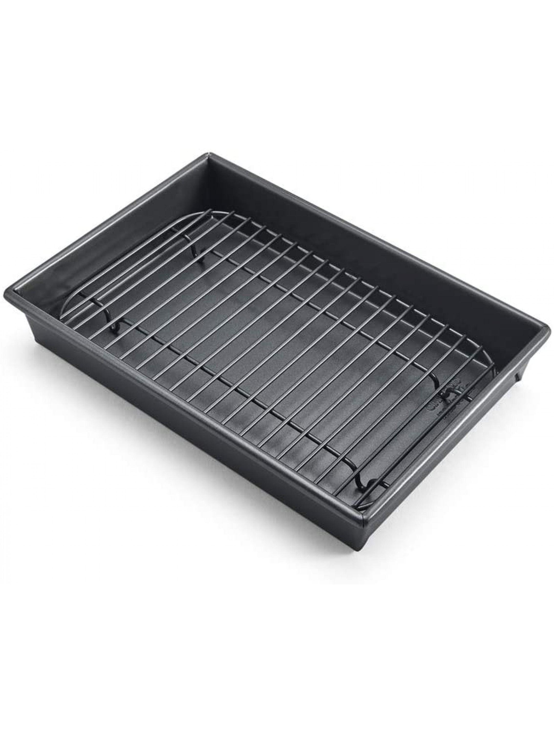 Chicago Metallic 26639 Petite Roast Pan with Rack Grey 10-Inch-by-7-Inch - B0X72SY33