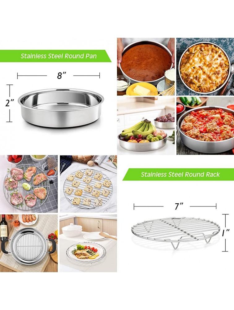 17Pcs Pot Accessories Set for Pressure Cooker P&P CHEF Instant Steamer Accessory Kit Steamer Basket Cake Pan Egg Bites Mold and More Kitchen Accessories For Cooking,Steaming & Serving - B4DU016KL