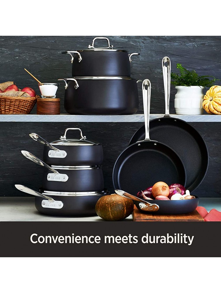 All-Clad pan E7954064 HA1 Hard Anodized Nonstick Dishwaher Safe PFOA Free Square Grill Cookware 11-Inch Black - BHIWK6ZL2