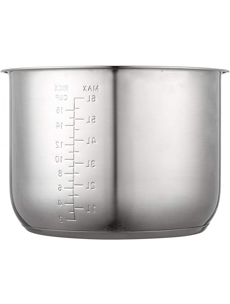 "GJS Gourmet Stainless Steel Inner Pot Compatible with 8-Quart Insignia Multi-Function Pressure Cooker Model NS-MC80SS9 Stainless Steel 8 Quart". This pot is not created or sold by Insignia. - B3XLJEQWF