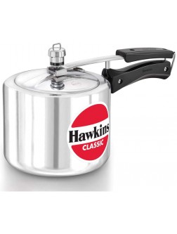 Hawkins Classic Aluminum Pressure Cooker 3 Litre Silver - B7N8Y47RX
