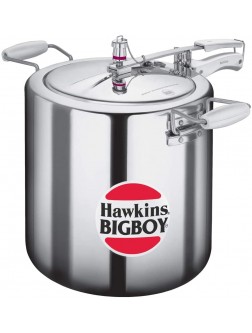 Hawkins Large Jumbo Commercial Inner LID Pressure COOKERS BIGBOY 22 liters - B1D87QIC5