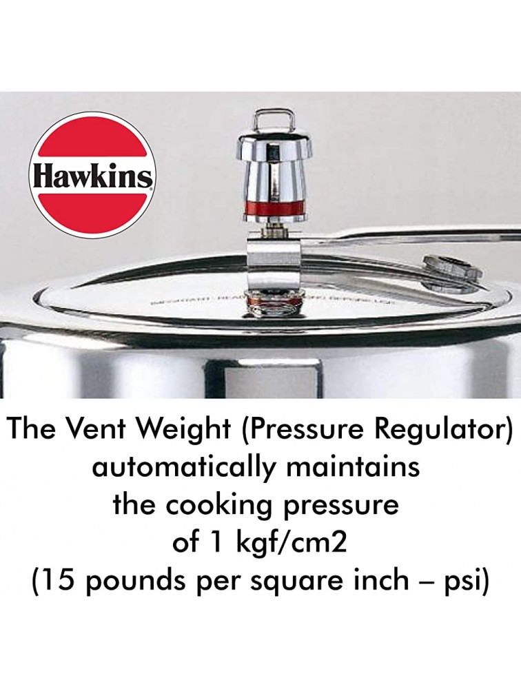 Hawkins Pressure Cooker Vent Weight Assembly for 2005 Older Hawkins Classic & Stainless Steel Pressure Cookers Red - B30Q8F674