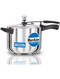 Hawkins Stainless Steel 5.0 Litre Pressure Cooker - BQBUO66E2