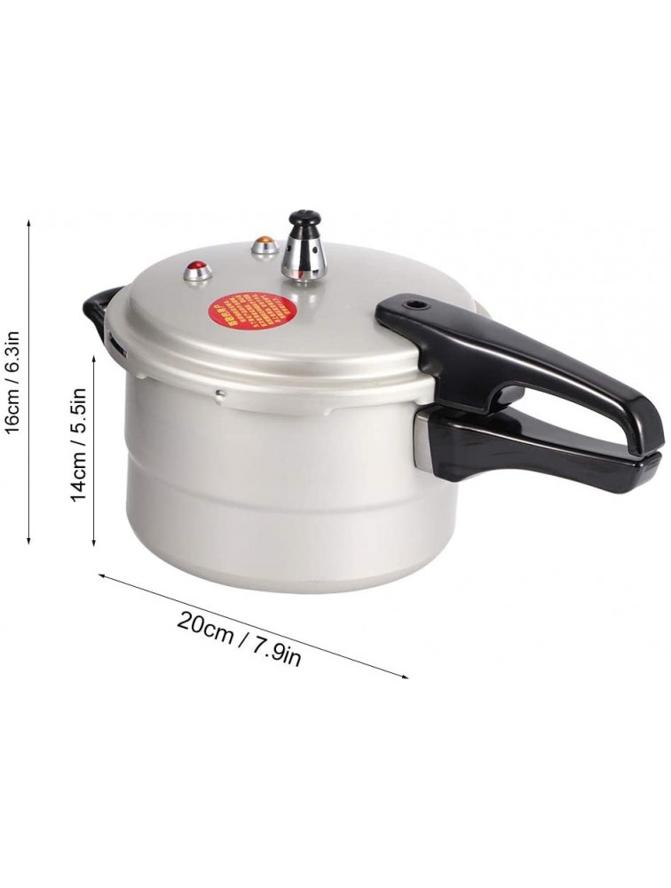 Liyong Cookware 70kpa Pressure Canner One Pot Pressure Cooker Evenly Heat Easy To Hold Aluminum Alloy 5L Kitchen Pressure Cooker for Restaurant20cm gas gas - BI4ZVHF3Y