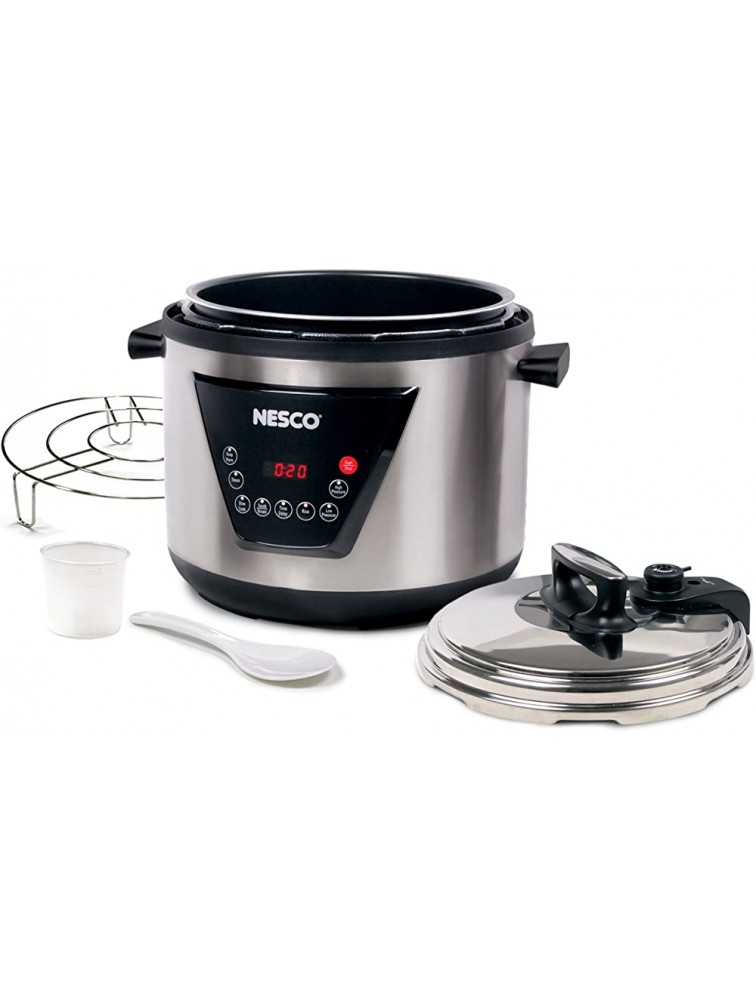 Nesco American Harvest RA42445 Nesco 11-Quart Pressure Cooker 11 Liter Black - BCHVVNIVY