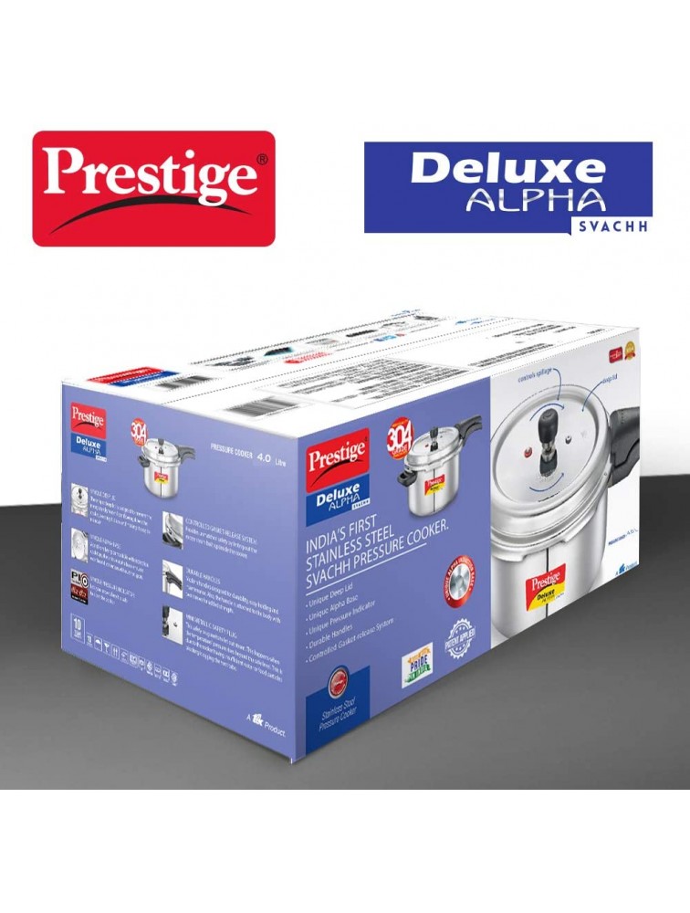 Prestige PRASV4 Pressure Cooker 4 Liter SILVER - BGO0CKAPX