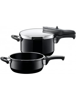 Silit "Sicomatic T-Plus Duo Pressure Cooker Black 3 4.5 Litre - BVMYGQ0UT