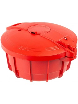 Unknown1 3.2 Liter Microwave Pressure Cooker Red Plastic Dishwasher Safe - BHENOMRTO