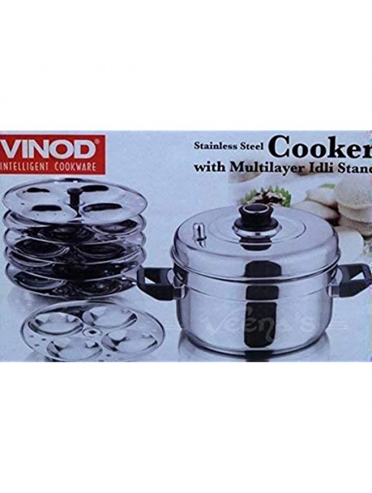 Vinod Stainless Steel Cooker with 5 Multi Layer IDLI Stand - BTG5348R8