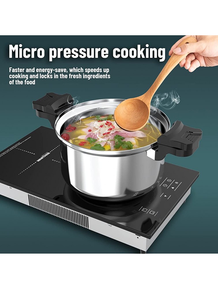Wantjoin Micro pressure cooker low pressure cooker pressure cooker non-stick，general for gas and induction cooker 26CM,6.5L - BPN7UGKDZ
