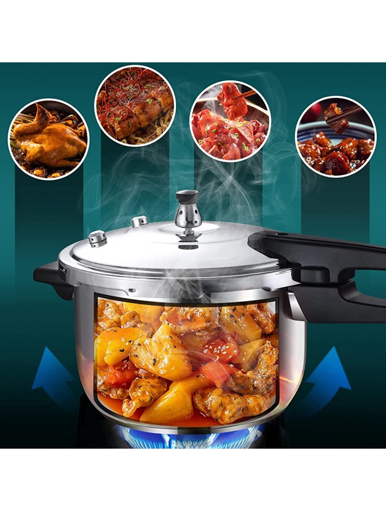 WantJoin Pressure Cooker 18 8 Stainless Steel 6.34 Qt Commercial Stove Top Pressure Cooker Pot Used for Pressure Foodie or Steaming Compatible with Gas & Induction Cooker - BVNFWFGWT