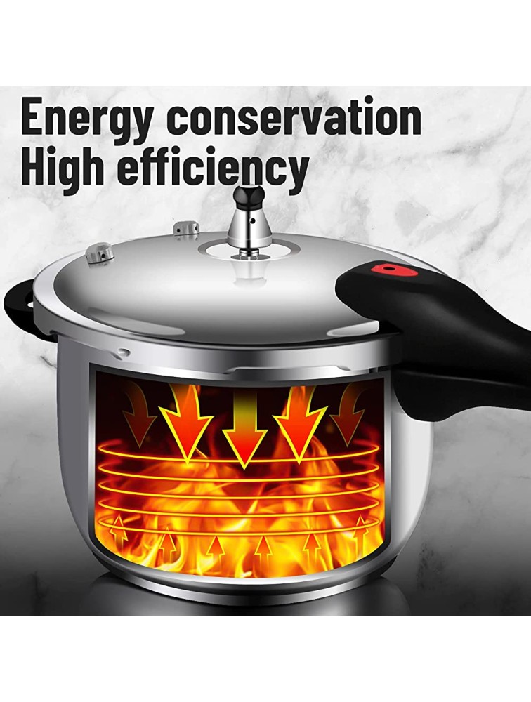 WantJoin Pressure Cooker 8.45 Quart Stainless Steel Cookware Induction Compatible Pressure Cookware with Spring Valve Safeguard Devices - BO56GPN0H