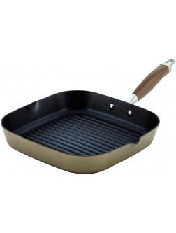 Anolon 84062 Advanced Hard Anodized Nonstick Square Griddle Pan Grill with Pour Spout 11 Inch Bronze Brown - BRVB5OGBV