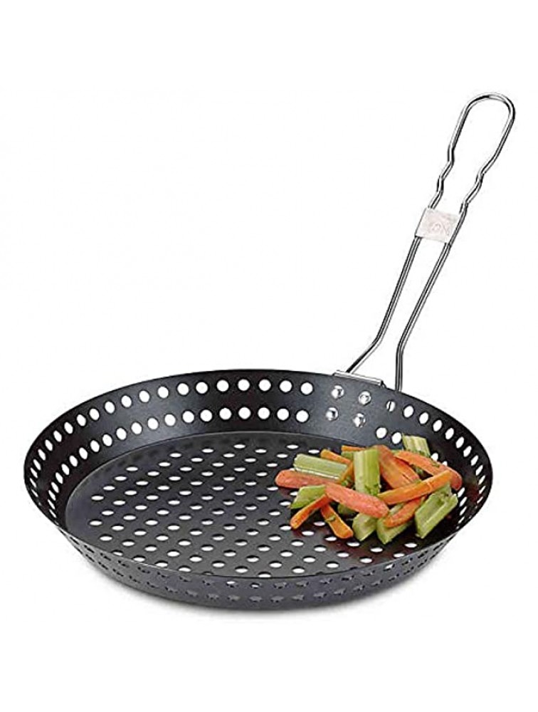 Just Grillin' Round Nonstick 12-Inch Grill Skillet - B5IQSYCIT