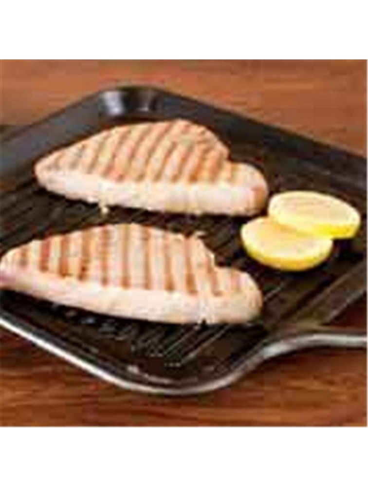 Lodge 12 Inch Square Cast Iron Grill Pan. Ribbed 12-Inch Square Cast Iron Grill Pan with Dual Handles. - B6KUA5139