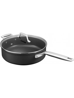 MSMK 5 Quart Nonstick Saute Pan with lid Durable Burnt also Non-stick Lasting Non stick Oven safe to 700°F Induction Scratch-resistant Dishwasher safe PFOA Free Non-Toxic Cookware - BK27F7LQY