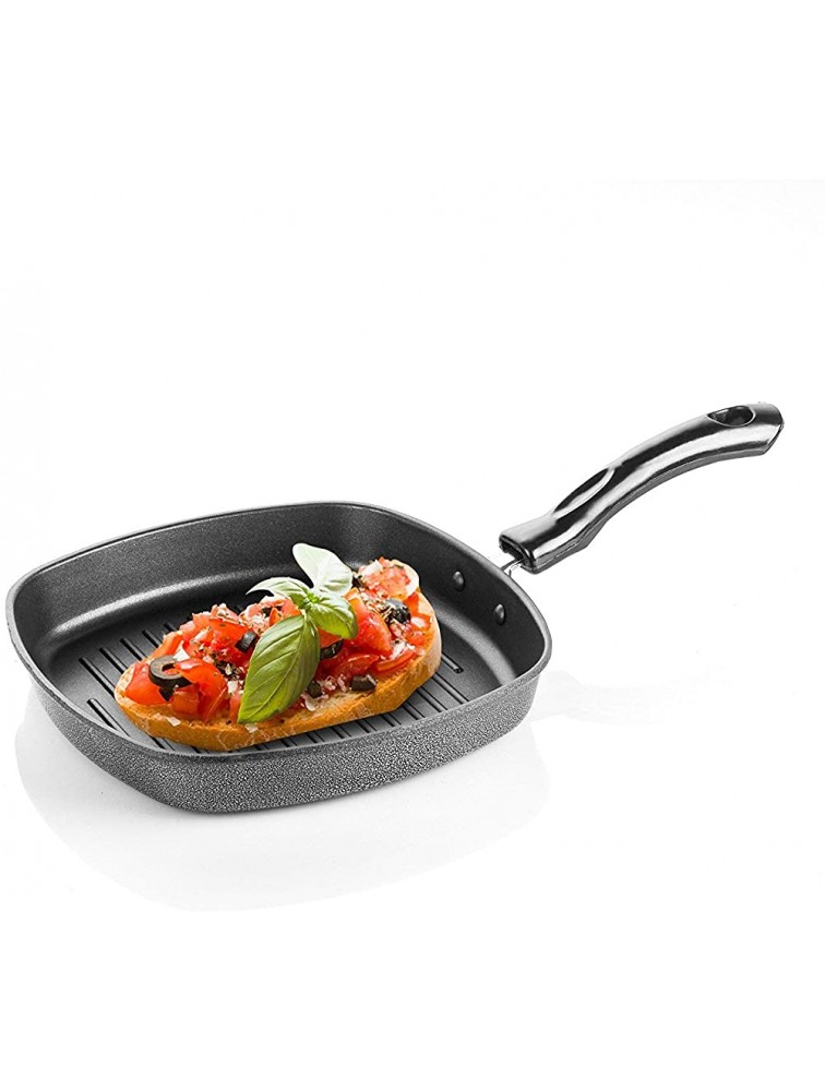 Non-Stick Aluminium Grill Pan,Non-Stick Aluminium Pan with Removable Handle for Steak grilled Vegetables ,Valentine Day Gifts - BW1DXSYEF