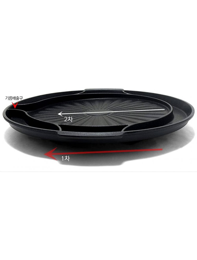 SUNTOUCH Egg Steamed Round Grill Pan Space Utilization Non stick 4 Stone Coating 40cm Recreation Camping Dining room Home ST-1600P - BXZXX6AAH