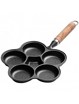6-hole Omelet Pan Fit For Burger Eggs Ham PanCake Maker Frying Pans Creative Non-stick Wok No Oil-smoke Breakfast Grill Cooking Pot cookware pan Color : A - B8IS4C2OB